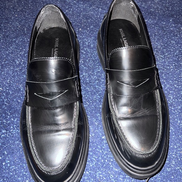 Karl Lagerfeld Black Men's High Loafer - Picture 1 of 11